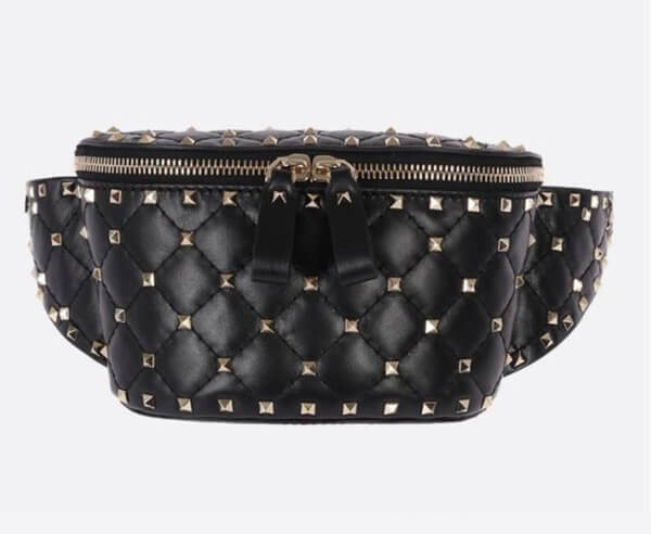 2019春夏新作 ヴァレンティノスーパーコピー ヴァレンティノ Rockstud Spike belt bag in quilted nappa